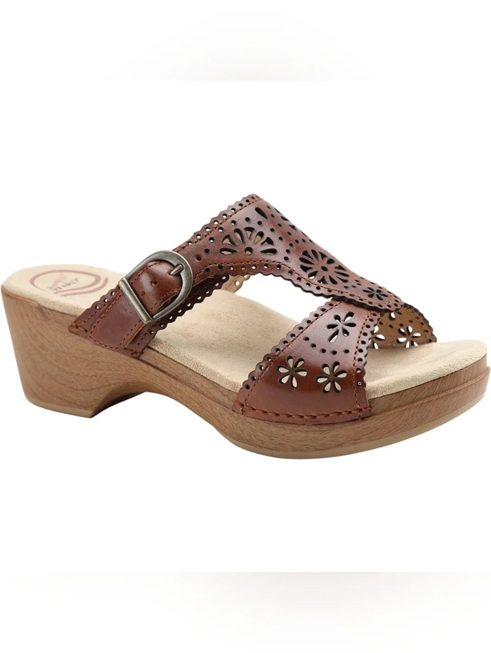 Dansko 41 Sapphire Sandal Brown Leather Sz 10.5